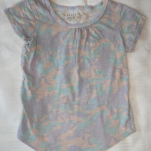 Vigoss Girls Camo Purple T‎ Shirt - Picture 1 of 3
